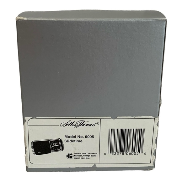 NIB Seth Thomas Clock Slidetime Watch Quartz Folding Travel Alarm Clock - Picture 5 of 5